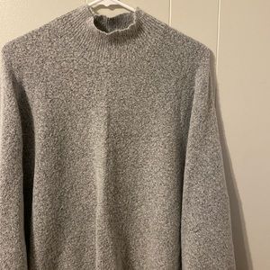Heather gray mock sweater
